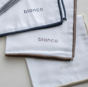 blanco gauze handkerchief 2枚セット ガーゼ ハンカチーフ ベビー 無地 ブランコ