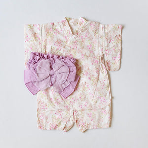 mocmof 帯付き浴衣ロンパース 女の子 70cm 80cm 90cm 622-660073