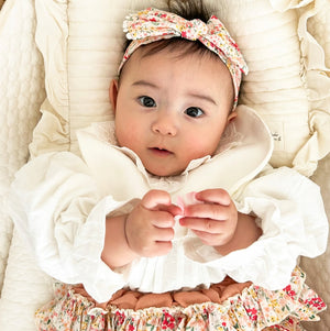 mocmof おめかしギフトセット レース ベビーフリル3点セット 622-466081 モクモフ