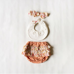 mocmof おめかしギフトセット レース ベビーフリル3点セット 622-466081 モクモフ