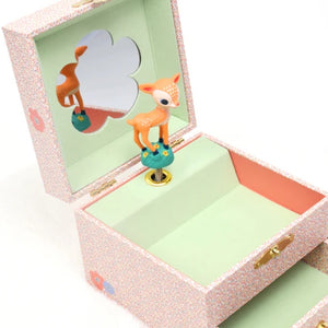 DJECO ウッド フォーン 子鹿 オルゴール付き ジュエリーボックス dj06086 ジェコ