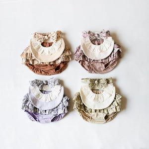 mocmof おめかしギフトセット レース 622-476161 ベビー ブルマ フリル3点セット モクモフ