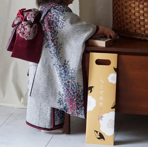 FÖRNE 千歳飴袋 椿と葉 ちとせあめ 袋のみ 七五三 撮影用 小物