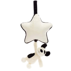 Jellycat Bashful Black & Cream Puppy Musical Pull オルゴール ベッドメリー MP4BCP Jellycat Baby ジェリーキャット