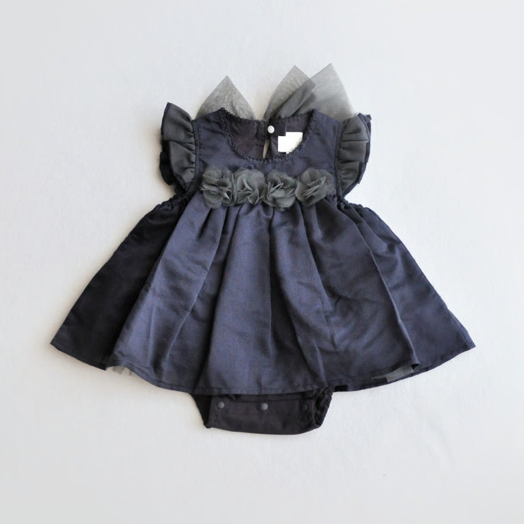 coto cotte シアーコサージュボディドレス ベビードレス ベビー服 722-650001 コトコト