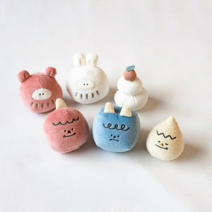 mocmof 季節のミニボール 3P セット お正月 節分 622-556008 布製おもちゃ がらがら モクモフ