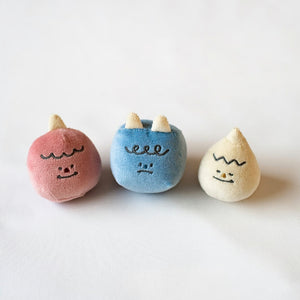 mocmof 季節のミニボール 3P セット お正月 節分 622-556008 布製おもちゃ がらがら モクモフ