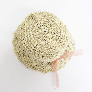 F.O. TOYBOX 折りたたみ ペーパーハット 帽子 48-50cm 女の子 麦わら帽子