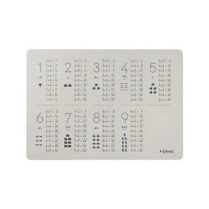 FÖRNE 掛け算ポスター B4サイズ お風呂の壁に貼れる 耐水合成紙 かけざん 日本製