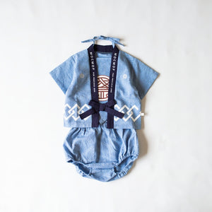 mocmof お祭りはっぴ 3Pセット ベビー 622-566144 法被 甚平 夏祭り モクモフ