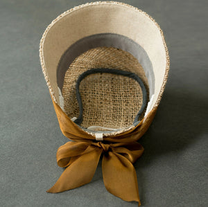 kubomi 麦わら帽子 キッズサイズ キャメル 48cm 52cm  ハンドメイド クボミ