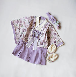 mocmof ベビー  十二単袴ドレス プレミアム ベビー袴 女の子 622-456026K  70cm 80cm 90cm 着物 節句 お祝い お正月 モクモフ