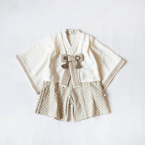 mocmof ベビー 袴ロンパース プレミアム 男の子 622-556002 70cm 80cm 90cm 着物 節句 お祝い お正月 モクモフ