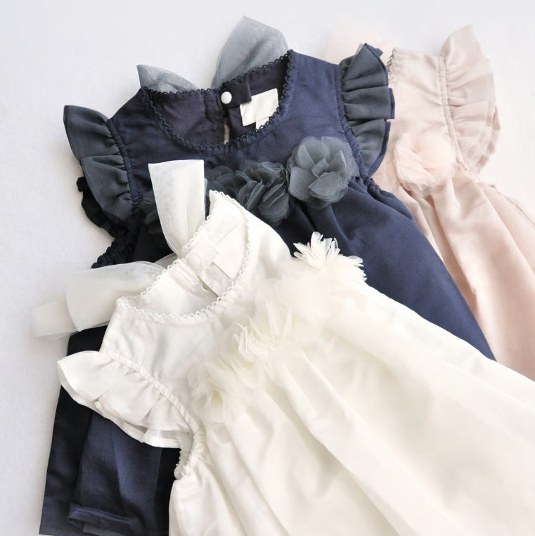 coto cotte シアーコサージュボディドレス ベビードレス ベビー服 722-650001 コトコト