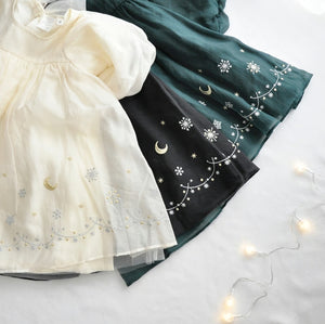 coto cotte 裾刺繍シアーパフワンピ 女の子 ワンピース チュール ハロウィン パーティー722-471056 コトコト