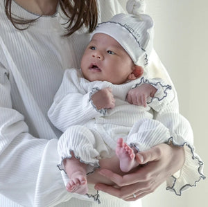 blanco mellow rompers ベビーロンパース 帽子付き ママとお揃い♪ 0-3ヶ月