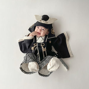 mocmof ベビー 袴ロンパース プレミアム 男の子 622-556002 70cm 80cm 90cm 着物 節句 お祝い お正月 モクモフ