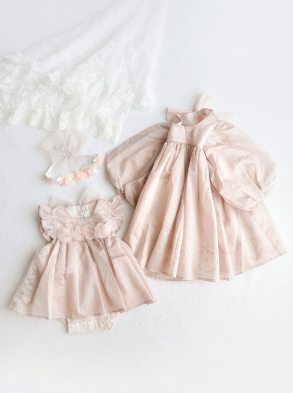 coto cotte シアーコサージュボディドレス ベビードレス ベビー服 722-650001 コトコト