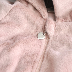 coto cotte ネコ耳フード付きファージャケット 722-476031 ホワイト ピンク グレー キッズ服 110cm 120cm 130cm アウター コトコト