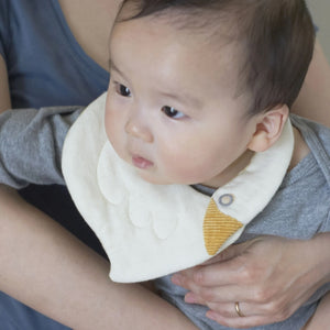 kubomi あひるのスタイ 刺繍タオルセット BOX付き イエローセット 汗取りパット 出産祝い クボミ