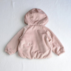 coto cotte ネコ耳フード付きファージャケット 722-476031 ホワイト ピンク グレー キッズ服 110cm 120cm 130cm アウター コトコト