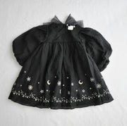 coto cotte 裾刺繍シアーパフワンピ 女の子 ワンピース チュール ハロウィン パーティー722-471056 コトコト