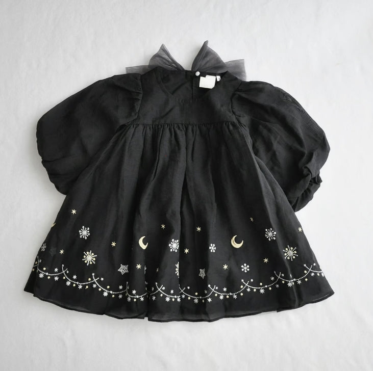 coto cotte 裾刺繍シアーパフワンピ 女の子 ワンピース チュール ハロウィン パーティー722-471056 コトコト