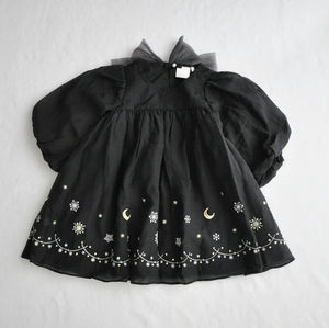 coto cotte 裾刺繍シアーパフワンピ 女の子 ワンピース チュール ハロウィン パーティー722-471056 コトコト