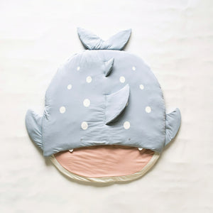 mocmof ひやとろ 水族館 サメ くじら ねぶくろ ベビー布団 お昼寝布団 622-564173 モクモフ