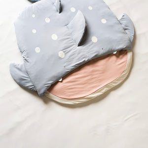 mocmof ひやとろ 水族館 サメ くじら ねぶくろ ベビー布団 お昼寝布団 622-564173 モクモフ