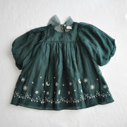 coto cotte 裾刺繍シアーパフワンピ 女の子 ワンピース チュール ハロウィン パーティー722-471056 コトコト