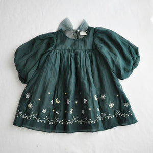 coto cotte 裾刺繍シアーパフワンピ 女の子 ワンピース チュール ハロウィン パーティー722-471056 コトコト