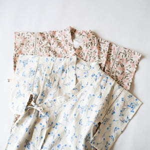 mocmof 帯付き浴衣 ロンパース 花柄 ゆかた 甚平 ベビー浴衣 70cm 80cm 90cm 622-566140 モクモフ