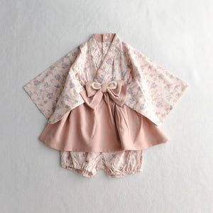 coto cotte ベビー袴 はかまミルキースーツ 722-651026 ベビー服 和服 花柄 着物 コトコト