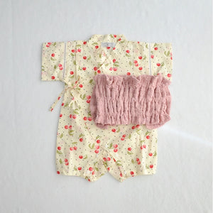 coto cotte 帯つき 甚平ロンパース 小花柄 ベビー 浴衣 夏祭り 722-566056 コトコト