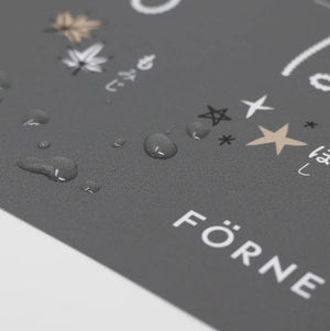 FÖRNE あいうえおポスター B3サイズ ホワイト ひらがな インテリアになじむデザイン お風呂の壁に貼れる FORNE