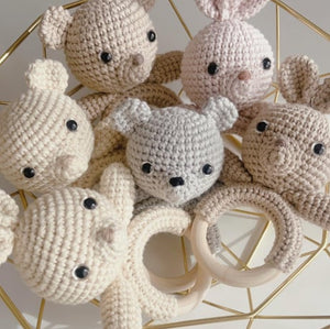 prologue baby rattle 赤ちゃんのおもちゃ ファーストトイ ガラガラ オーガニックコットン ハンドメイド