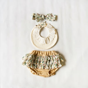 mocmof おめかしギフトセット レース ベビーフリル3点セット 622-466081 モクモフ