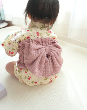 coto cotte 帯つき 甚平ロンパース 小花柄 ベビー 浴衣 夏祭り 722-566056 コトコト