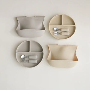 blanco perfect meal set ギフトセット blancoボックス付 出産祝い ベビー食器とお食事エプロン カトラリー TSUBUTSUBU MEAL SET ブランコ