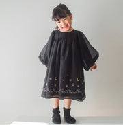 coto cotte 裾刺繍シアーパフワンピ 女の子 ワンピース チュール ハロウィン パーティー722-471056 コトコト
