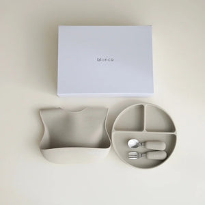 blanco perfect meal set ギフトセット blancoボックス付 出産祝い ベビー食器とお食事エプロン カトラリー TSUBUTSUBU MEAL SET ブランコ