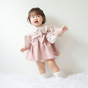 coto cotte ベビー袴 はかまミルキースーツ 722-651026 ベビー服 和服 花柄 着物 コトコト