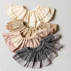 mocmof モスリンガーゼフリルスタイ ベージュ 622-651056 モクモフ