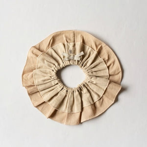 mocmof モスリンガーゼフリルスタイ ベージュ 622-651056 モクモフ