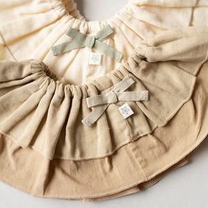 mocmof モスリンガーゼフリルスタイ ベージュ 622-651056 モクモフ