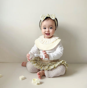 mocmof おめかしギフトセット レース 622-476161 ベビー ブルマ フリル3点セット モクモフ