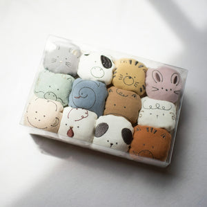 mocmof 十二支 お手玉セット(12P+巾着）干支 箱入り 622-356616 モクモフ