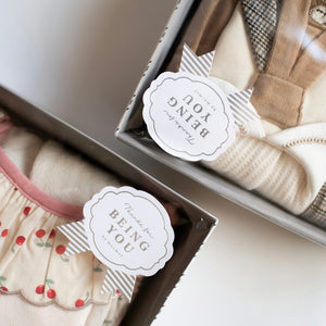 mocmof おめかしギフトセット チェリー フリル 3点セット 622-576201 箱入り モクモフ