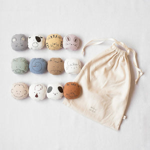 mocmof 十二支 お手玉セット(12P+巾着）干支 箱入り 622-356616 モクモフ